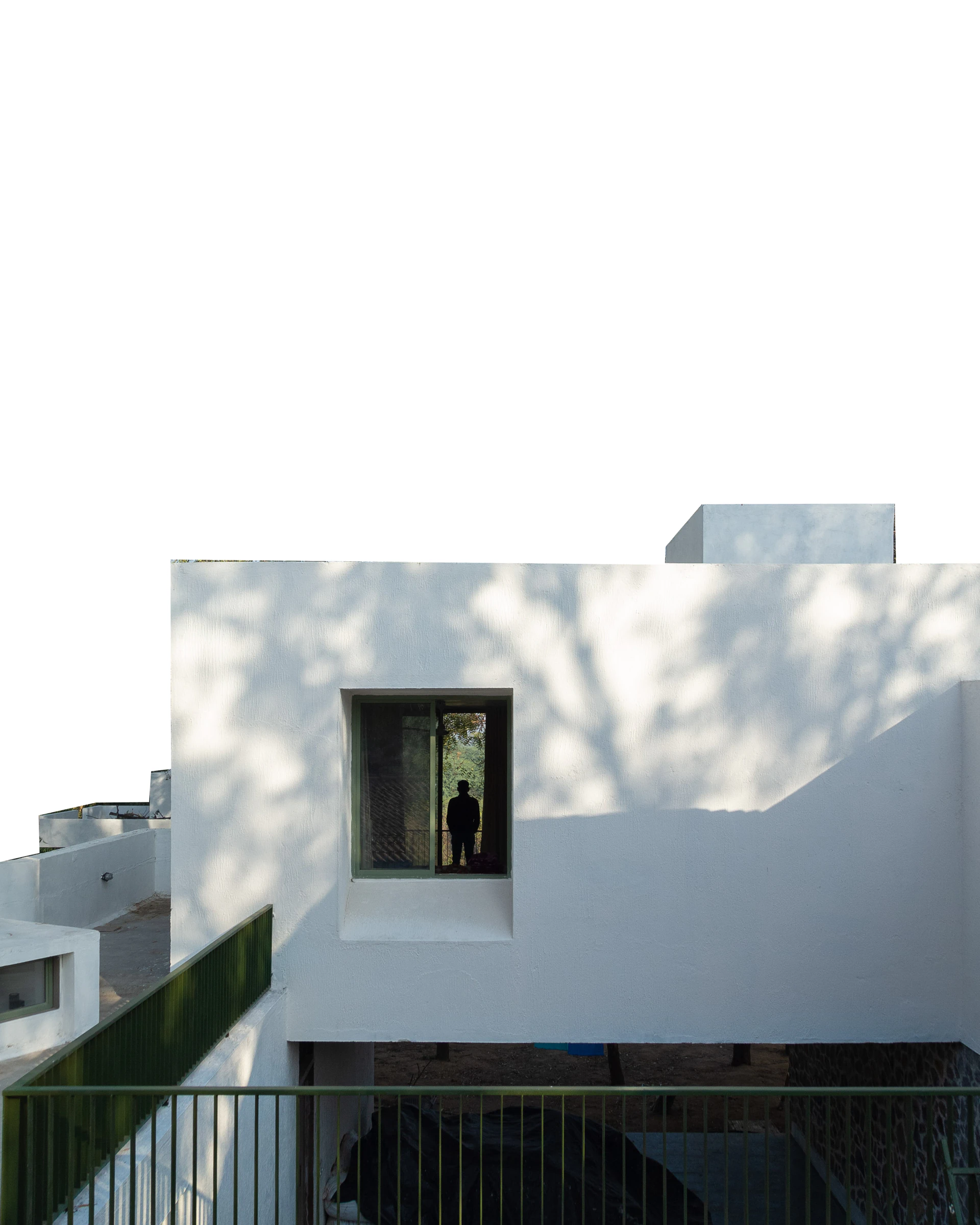 Conception phase 6: Overhangs, terraces, and shaded verandah