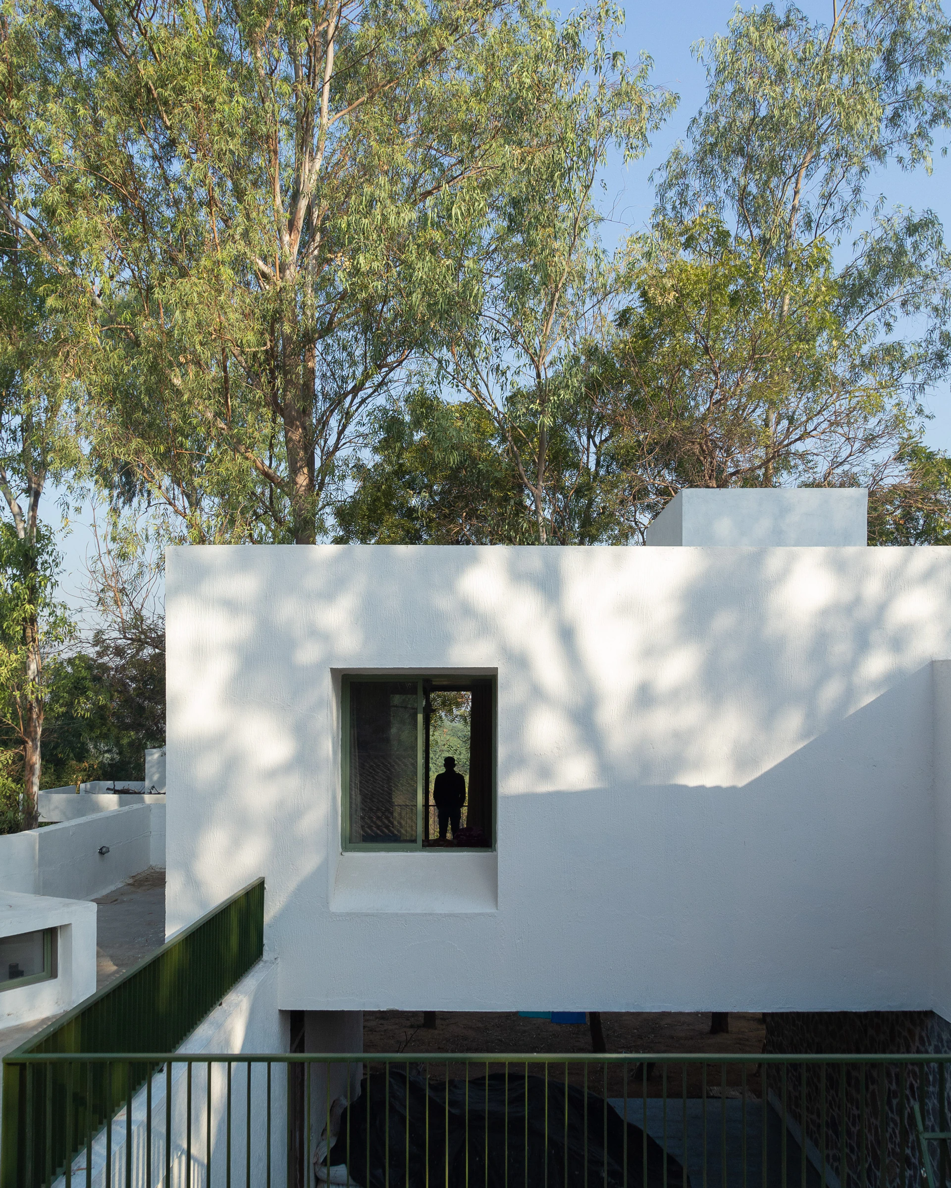 Conception phase 7: Completed residence immersed in living tree canopy