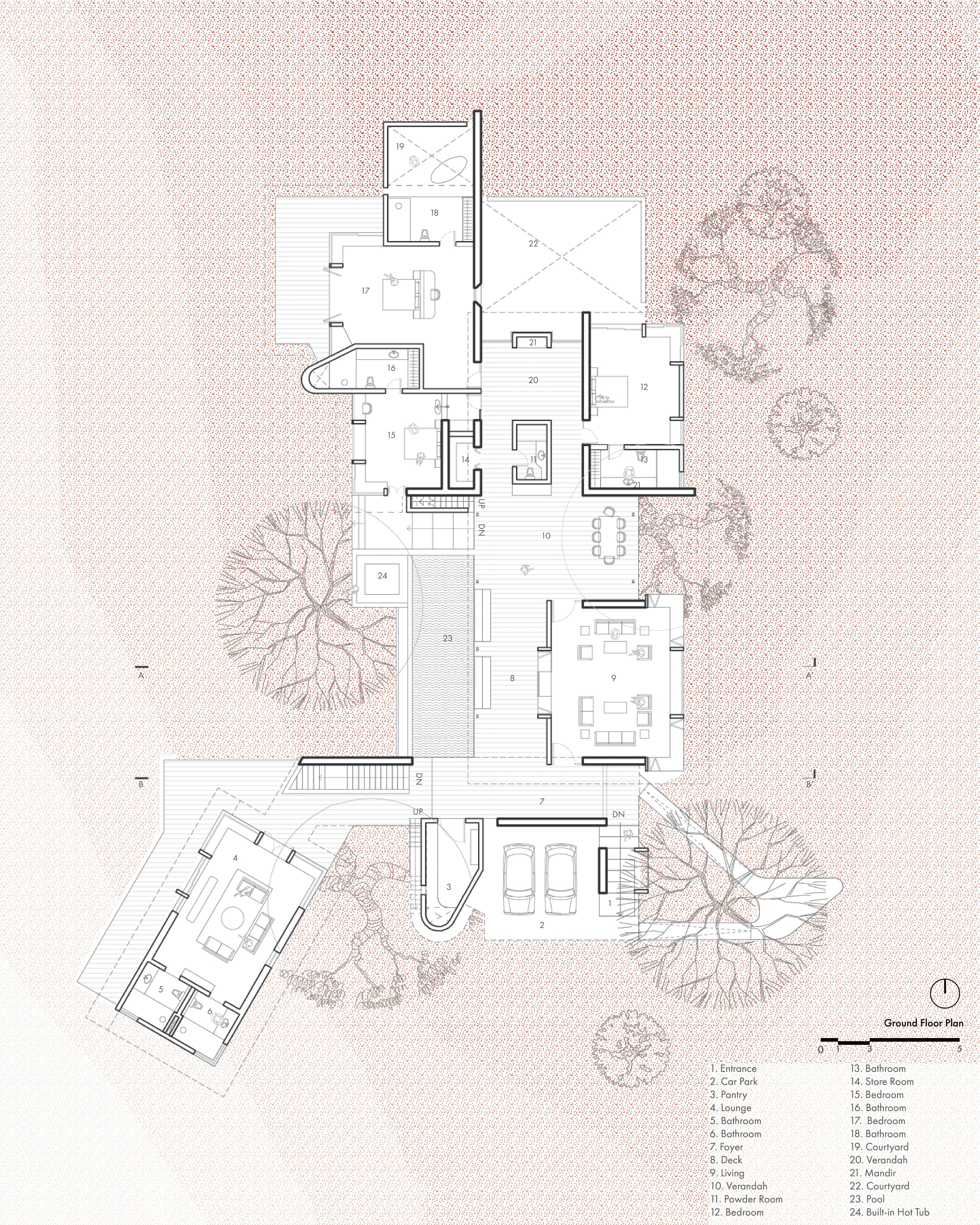 Floor plan level 1 layout