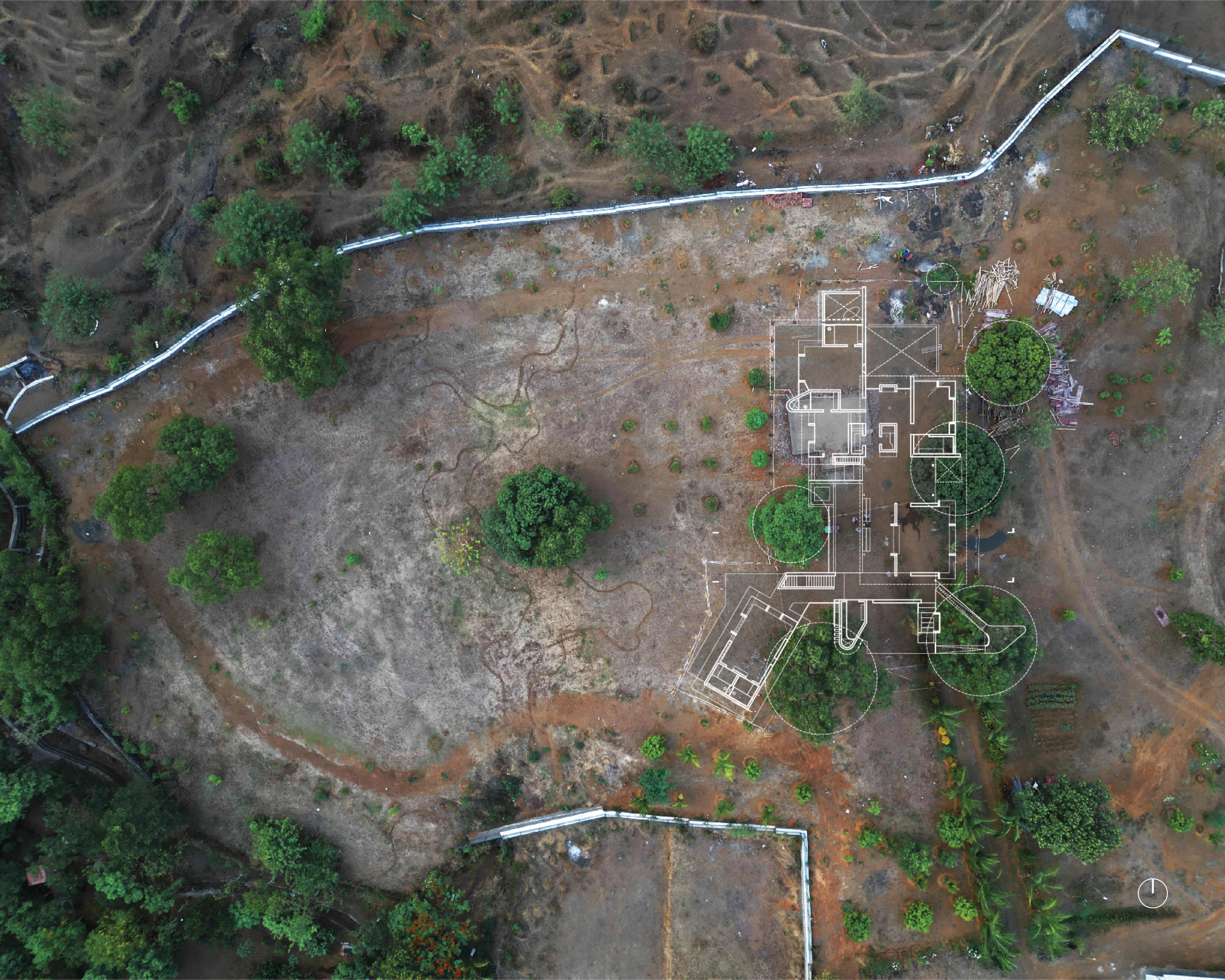 Site plan amidst the Western Ghats topography